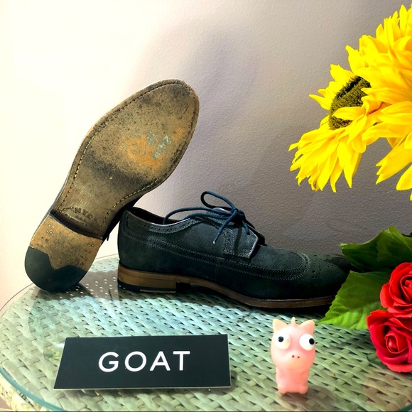 Sold! John Varvatos Brogue Oxford Dress Shoe Size 9.5 - Picture 3 of 5